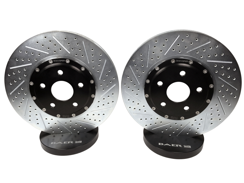Chevrolet Camaro Brake Rotors (2) - Front - Baer Brakes - Eradispeed+ SDZ Slotted/Drilled - Black - `10-`15 Chevrolet Camaro Brake Rotors (2) - Front - Baer Brakes - Eradispeed+ SDZ Slotted/Drilled - Black - `10-`15